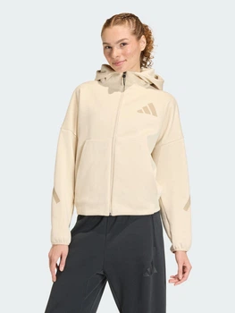 Толстовка на молнии с капюшоном женская Adidas W Z.N.E. Fz KE4746 XS Crystal Linen (4068822382908)