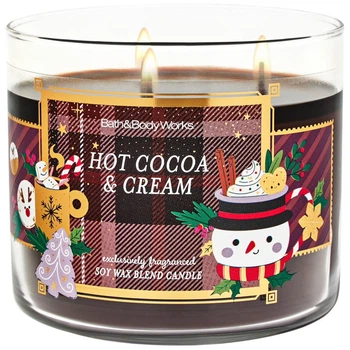 Свеча Bath & Body Works Hot Cocoa & Cream Scented Candle 3-Wick 411 г