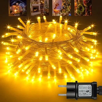Светодиодная гирлянда 220V 200 LED RGB динамическое освещение для елки Премиум