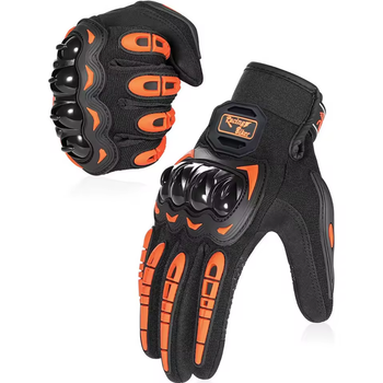 Моторукавицы Racing Biker GLVS - 32 Оранжевые Размер M