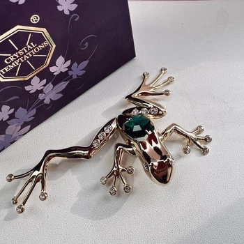 Фігурка Crystocraft зі стразами Swarovski Жаба 11 см 1601968