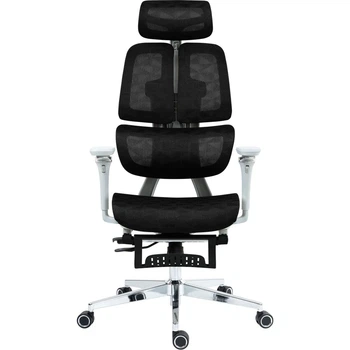 Офисное кресло GT Racer B-2450 White/Black [125571]