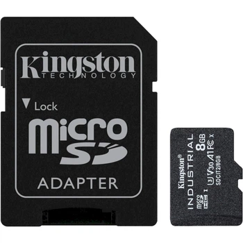 Карта памяти Kingston 8 GB microSDHC UHS-I (U3) V30 A1 Industrial (SDCIT2/8GB)