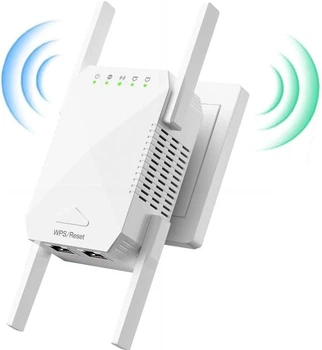 Репитер Wi-Fi "Generic" LCX-ZJ300-002, усилитель 300 Мбит/с, двухдиапазонный 2,4 ГГц,