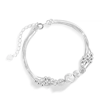 Женский браслет «Серебряное сияние» AmelPearl, серебристый