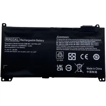 Аккумулятор для ноутбука HP ProBook 450 G4 RR03XL, 40Wh (3500mAh), 3cell, 11.4V, Li-ion AlSoft (A47722)