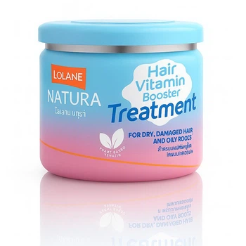 Экспресс-маска для волос Lolane Vitamin Booster для сухих волос и жирной кожи головы, 500 г
