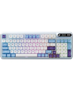 Беспроводная клавиатура KZZI Z98 UA/ENG (Rainbow Switch) Blue Sea (6977534870420)