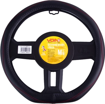 Чохол керма Voin VLOD-LF2161 BK R M flat шкіряний один шов Чорно-червоний (VLOD-LF2161 BK R M (25))