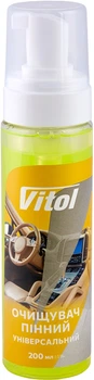 Универсальный пенный очиститель (текстиль, кожа, пластик) Vitol 200 мл (VAC-2001)
