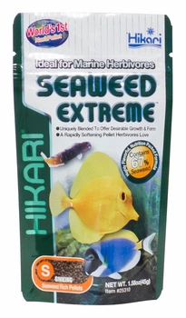 Корм для всех видов морских растительноядных рыб Hikari Marine SeaWeed EX small pellet 45g