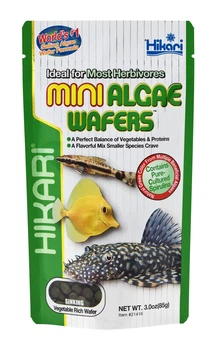 Корм Hikari Tropical Algae mini Wafers 85g, в виде таблеток для водорослеедов и мелких донных рыб