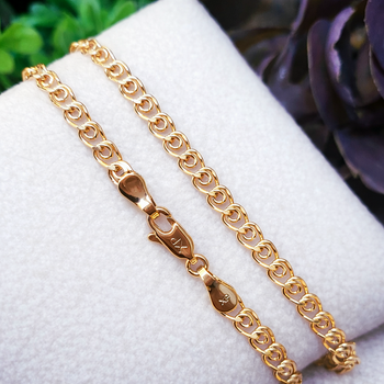 Цепочка Xuping Jewelry 3.5мм 50см медицинское золото позолота 18К лав ц787