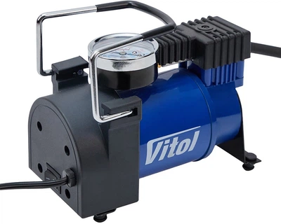 Автокомпресор Vitol К-30 150 psi 14 А 37 л прикурювач (К-30)