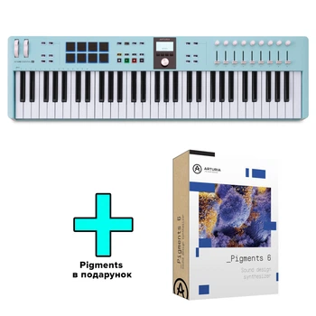 MIDI-клавіатура Arturia KeyLab Essential 61 mk3 (Aquamarine) + Arturia Pigments
