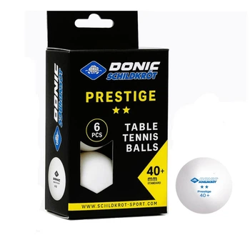 М’ячики для настільного тенісу Donic Prestige 2* безшовні 40 мм 6 шт