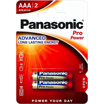 Батарейка Panasonic PRO POWER лужна AAA 1.5В 2 шт (LR03XEG/2BP)