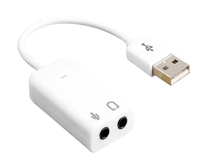 Внешняя звуковая карта USB 7.1-канальная White (500317)
