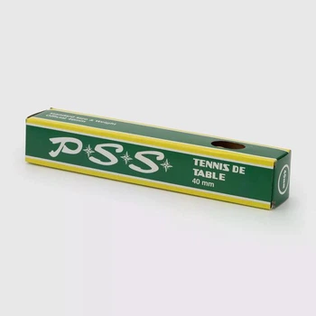 М’ячики для настільного тенісу PSS безшовні 40 мм 6 шт Помаранчеві