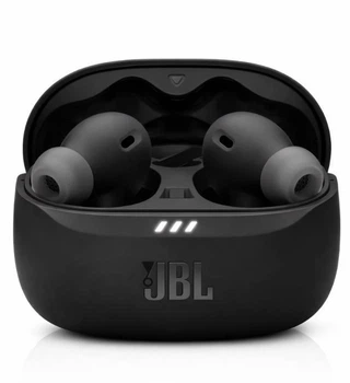 Бездротові Навушники з мікрофоном та шумоподавленням JBL Wave Beam2 ANC ENC Pure Bass Smart Ambient для iPhone Android Bluetooth 5.3 Type-C Зарядка Сенсорне керування LED Зарядний кейс Black