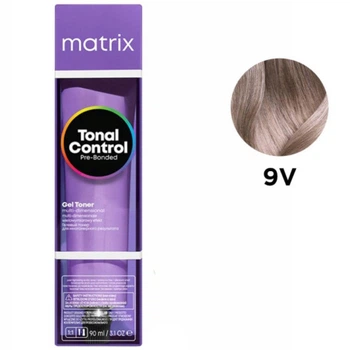 Гелевий тонер-фарба Matrix на кислотній основі Tonal Control Pre-Bonded Acidic Gel Toner 9V Дуже світлий блондин фіолетовий 90 мл