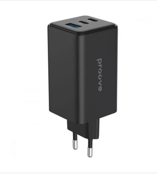Мережевий Зарядний Пристрій Proove Pocket GaN Max 100W (2Type-C + USB) Black