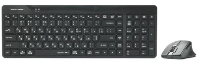 A4Tech Fstyler FG2400 Air (Black), комплект бездротовий клавиатура з мишою, колир чорний