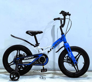 Велосипед дитячий двоколісний Corso MT-16316 «Monti» (колеса Ø16"/гума, рама: магній, допоміжні колеса, гальмо ручне, від 5 років)