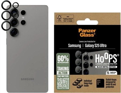 Захисне скло Panzer Glass Hoops Lens Protector для Samsung Galaxy S25 Ultra Black (PGRHOBLG38488)