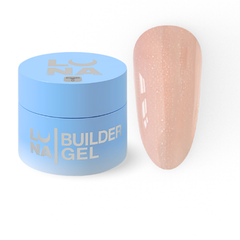 Гель шимер LUNAMoon Shimmer Gel №1 на 30 мл для укрепления, выравнивания и наращивания ногтей