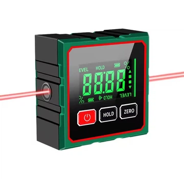 Цифровой угломер Digital Protractor JC 120 со встроенным аккумулятором, инклинометр с лазерами и магнитом