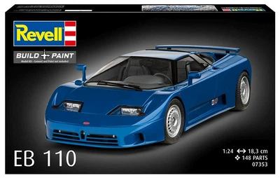 Model do sklejania Revell REV-07353 Bugatti EB110 Skala 1:24 148 elementów (4009803073538)
