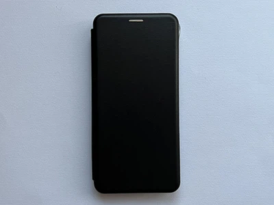 Защитный чехол-книжка Baseus для Xiaomi Redmi 15 черный, из матовой искусственной кожи со слотами для карт