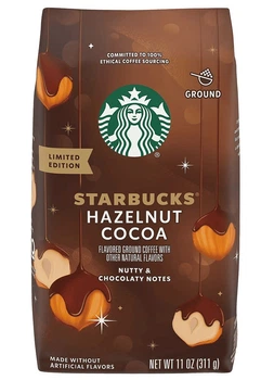 Меленый кофе Starbucks Hazelnut Cocoa Ground Coffee Орешник и Какао 311г