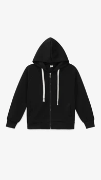 Толстовка однотонна для дівчинки 26001-1 140 см Чорний shop (2000999435935)