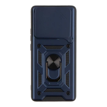 Чехол накладка Guard Shield Armor с кольцом для Xiaomi Redmi Note 14 5G Dark Blue
