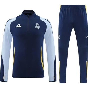 Спортивный костюм Реал Мадрид (Real Madrid) 2025-2026 темно-сине-голубо-желтый 2XL F0477