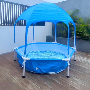 Бассейн Каркасный навесом от Солнца для Дачи Intex 183 х 38 см Metal Frame Pool