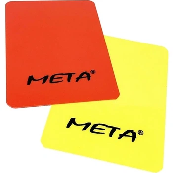 Карточки арбитра Meta REFEREE CARD SET желтая, красная (2 штуки) 1910003200