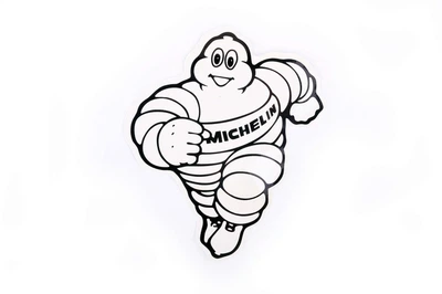 Наклейка логотип MICHELIN (6х8см) (#0148) MPARTS