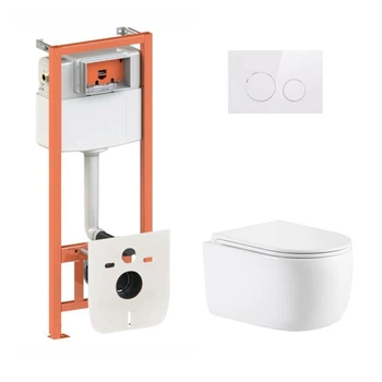 Инсталляция 4 в 1 Qtap Nest Taurus Белый Rimless (QTTAU26W4911649866)