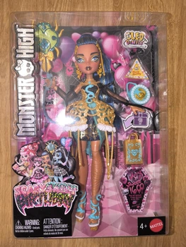 Кукла Monster High Cleo De Nile Scary Sweet Birthday Doll, Клео де Нил in Golden Party Dress JBG76