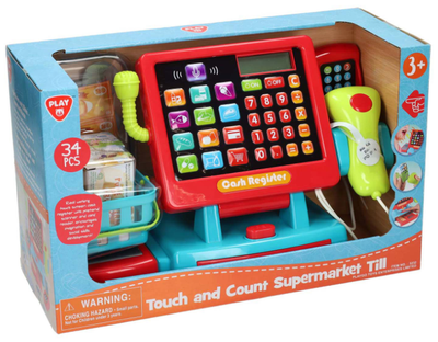 Zestaw zabawkowy Playgo Kasa fiskalna 37 elementów (4892401032324)