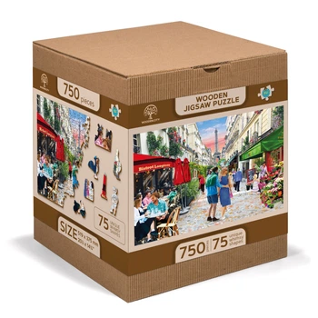 Drewniana układanka z figurkami Wooden City Bistro w Paryżu 750 elementów (5904151822731)