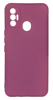 Панель Soft Silicone Case для Tecno Spark 7, Бордовий