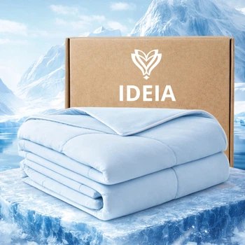Одеяло IDEIA CoolNight 200х220 см трикотажне з охолоджуючим ефектом Синій IDEIA 000042481