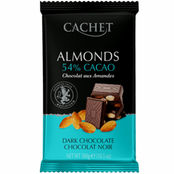 Шоколад чорний Cachet Almonds (54% cacao) 21723 - 300 g