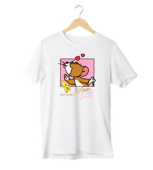 Футболка Ponty Shop «Том та джеррі - Джеррі» - Білий - L