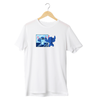 Футболка Ponty Shop «Стіч» - Білий - L