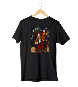 Футболка Ponty Shop з вашим фото «Гаррі Поттер» - Чорний - 2XL